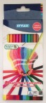 Creioane colorate Stylex-cu radiera-12 culori/set