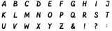 Set 30 stampile alfabet +tusiera