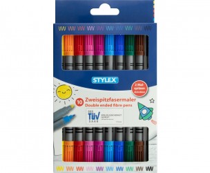 Carioci Stylex  cu 2 varfuri 10/set