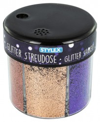 Dispenser cu 6 modele glitter Stylex pudra 60 gr