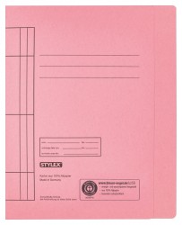 Dosar din carton cu sina Stylex roz