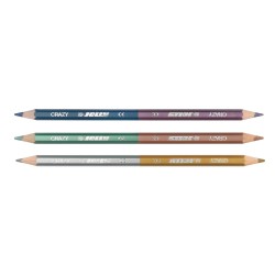 Set 3 creioane colorate Jolly Crazy metallic