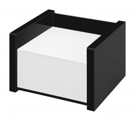 Suport cub de hartie 9x 9 cm cu 500 coli Wedo Black Office negru