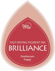 Tusiera Drew Drops-Brilliance-3.5x 5cm-poppy-rosu sidefiu