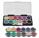 Acuarele Stylex 24 culori cu paleta incorporata