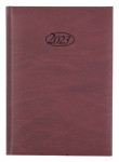 Agenda datata A5 2023 Stylex coperta buretata, 400 pagini, rosu bordo, limba germana