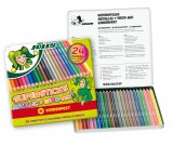 Creioane colorate JOLLY metalizate mix- cutie 24 culori