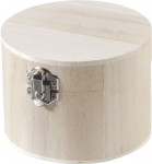 Cutie rotunda din lemn 11 x 8 cm