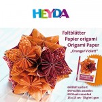 Hartie pentru origami orange/lila 20 x20 cm