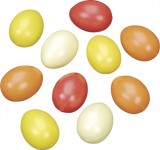 Set 10 oua color din plastic 60 x 45 mm