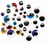 Set 36 ochi miscatori colorati autoadezivi