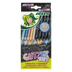 Set 5 creioane colorate si 5 carioci metalizate Jolly Glitzer metallic