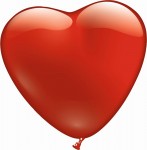 Set 6 baloane inima rosii-15-30 cm
