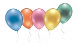 Set 8 baloane perlate-75 cm-aer/heliu