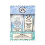 Set cadou Sapun lichid spuma 140 ml + Crema maini 75 ml, Michel Design Works-Beach