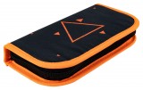 Trusa geometrie Stylex 10 piese in penar negru/portocaliu